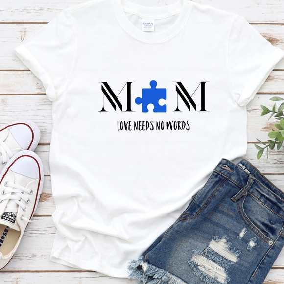 LINK TO OUR SHOP IN "ABOUT ME."Autism Mom Shirt! - Picture 1 of 1